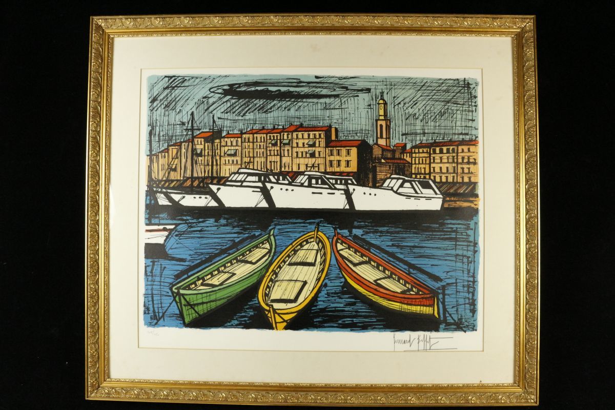 ベルナール・ビュッフェ「Les Sables d´Olonne,le port」