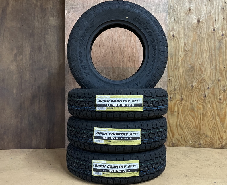 【未使用】業者様限定 新品タイヤ4本SET 195/80R15 トーヨータイヤ オープンカントリー A/TⅢ 22年製造 TOYOTIRES