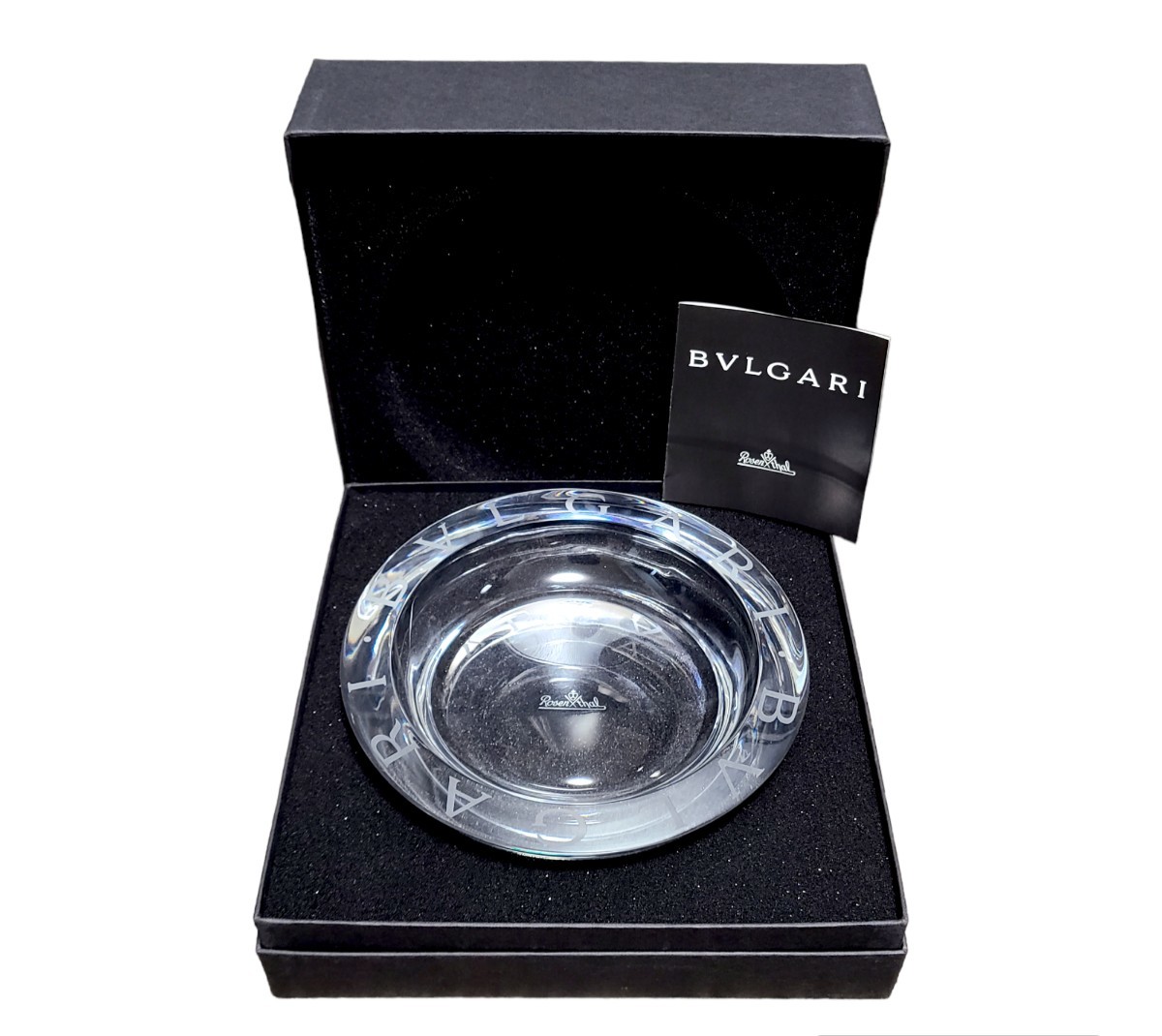 Bvlgari クリスタル灰皿 専用ボックス付き
