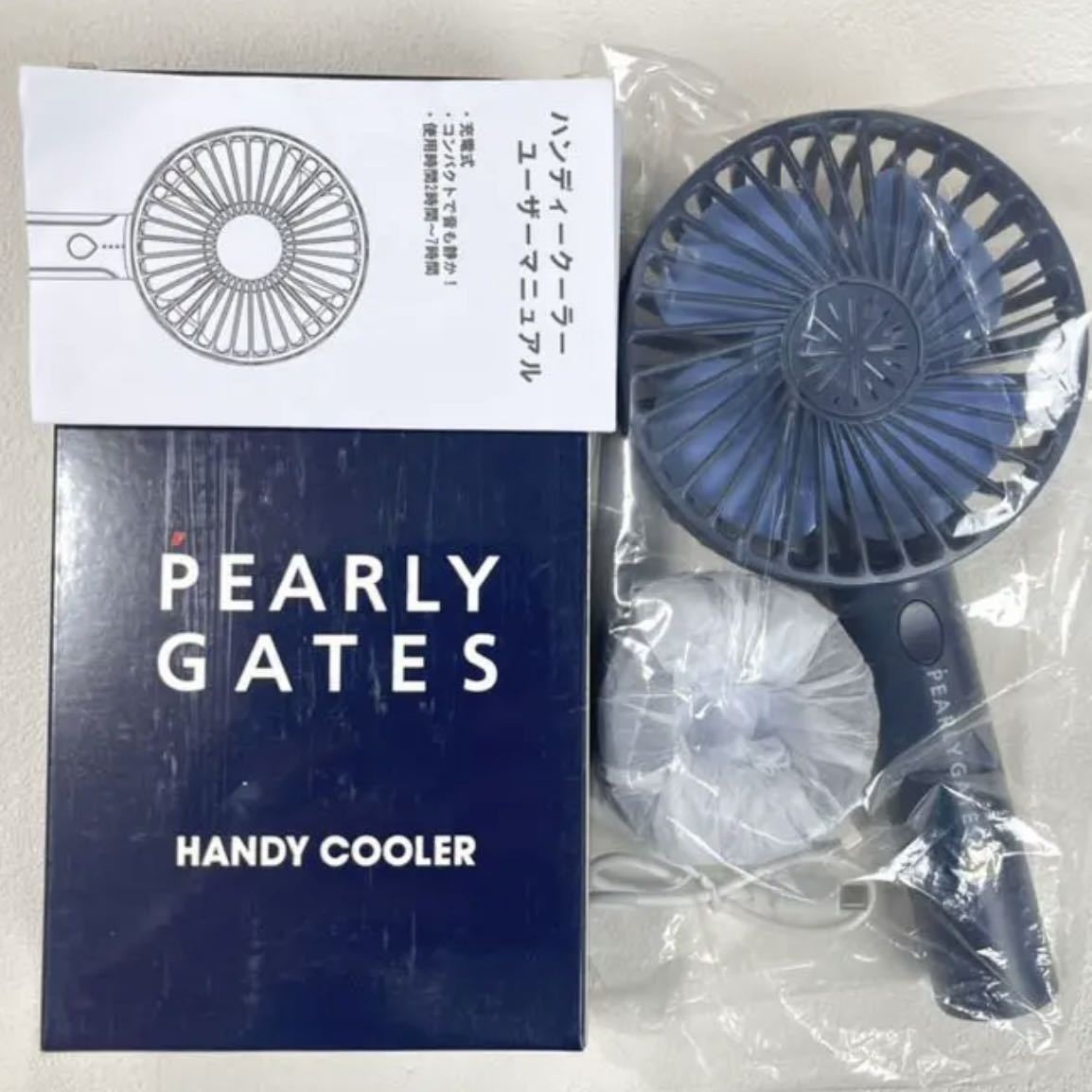 【未使用】新品 パーリーゲイツ PEARLY GATES ハンディークーラー 扇風機 ハンディファン ミニ扇風機の落札情報詳細 ヤフオク