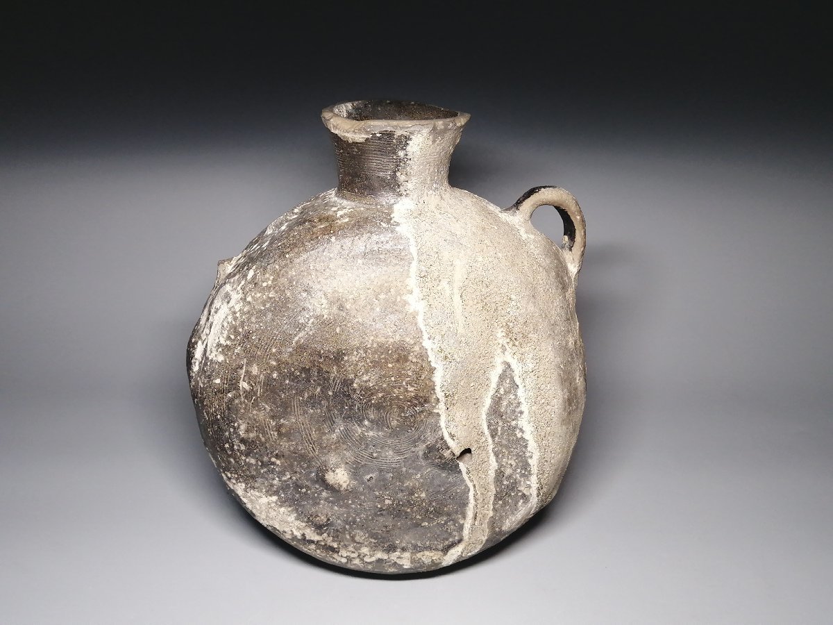 滝寺窯　井部富夫　陶器？花器？ 滝寺窯 新潟上越 井部富夫 筒花入／花瓶