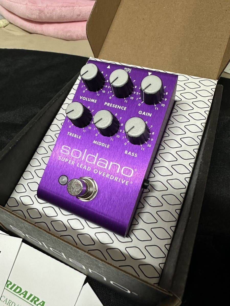 【未使用に近い】数量限定カラー Soldano SLO Pedal Purple Anodized [Super Lead Overdrive