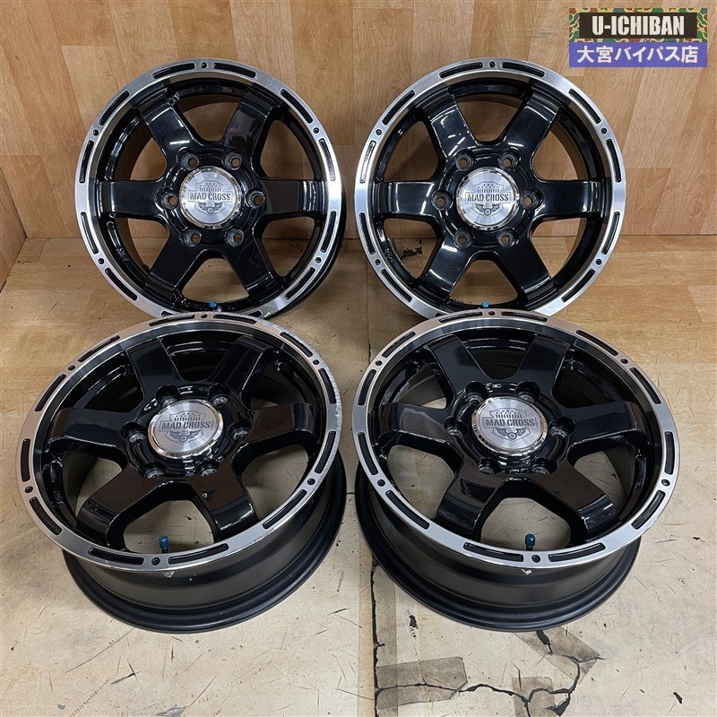 傷や汚れあり】マッドクロス MC-76 15インチ 6.0J +33 6H 139.7