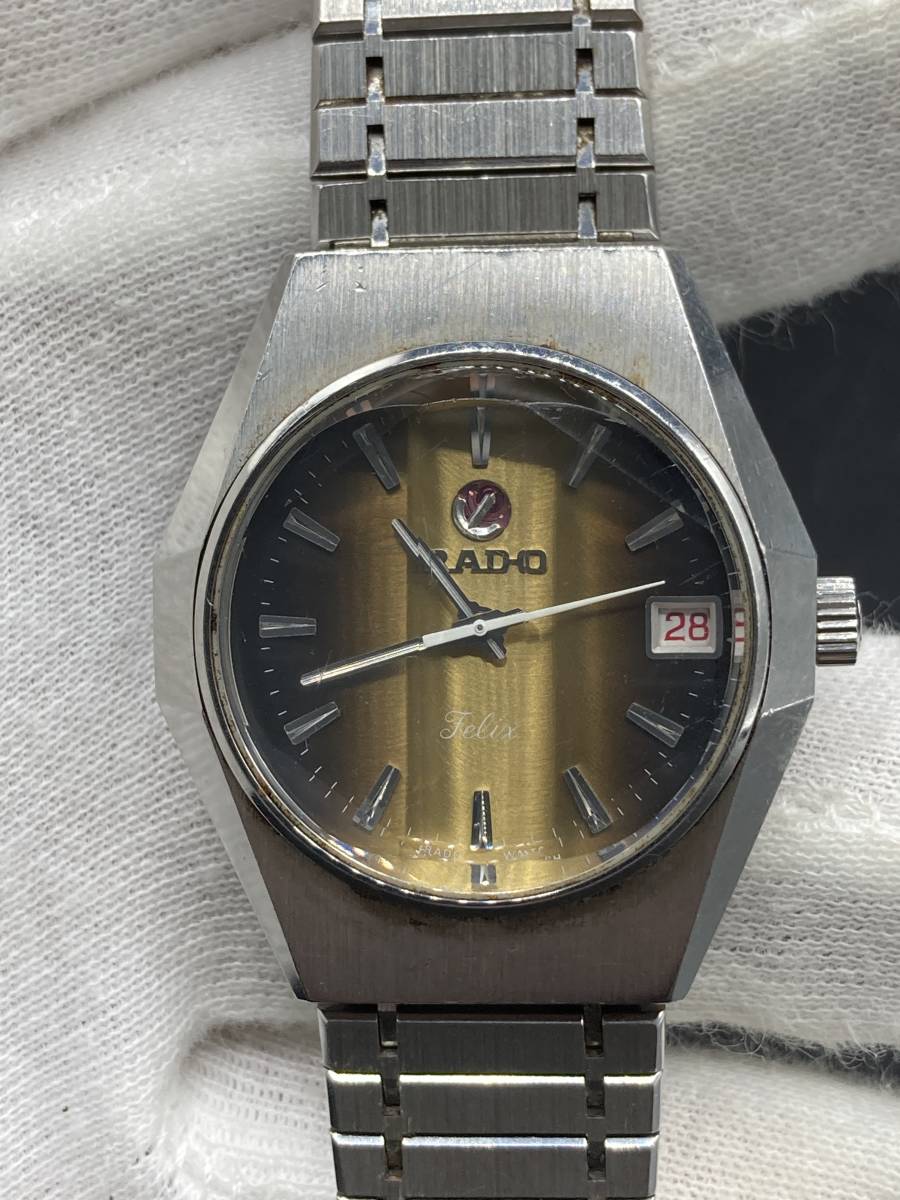 RADO ラドー Felix フェリックス デイト カットガラス RADO