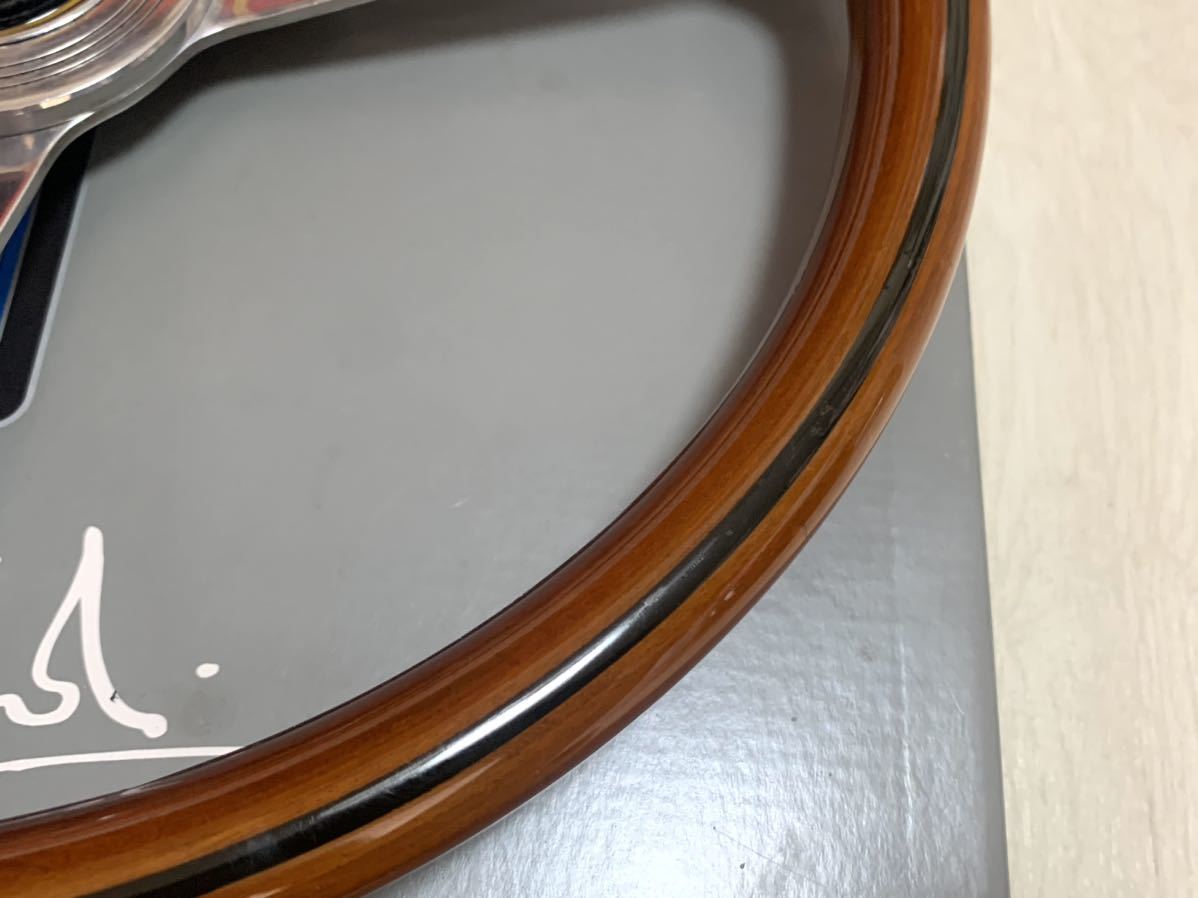 NARDI Classic】36.5Φ ウッドステアリング ナルディ まっくろく
