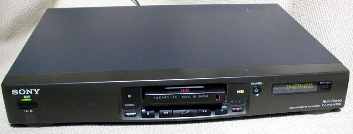 動作良好】8ミリビデオデッキ SONY EV-PR2 Hi8 オンライン