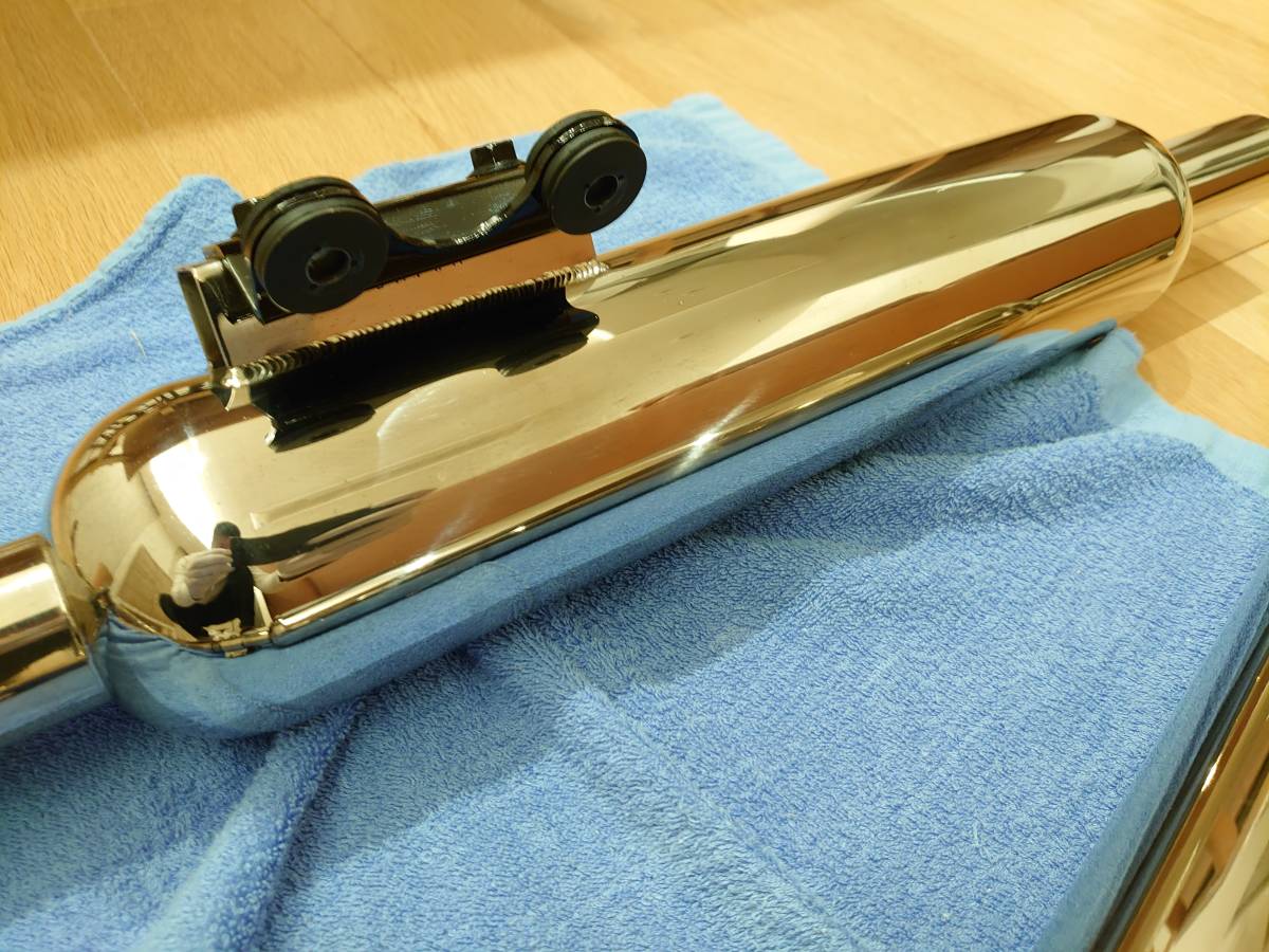 傷や汚れあり】大和ステンレス フルエキ W800用 キャブトン型マフラー