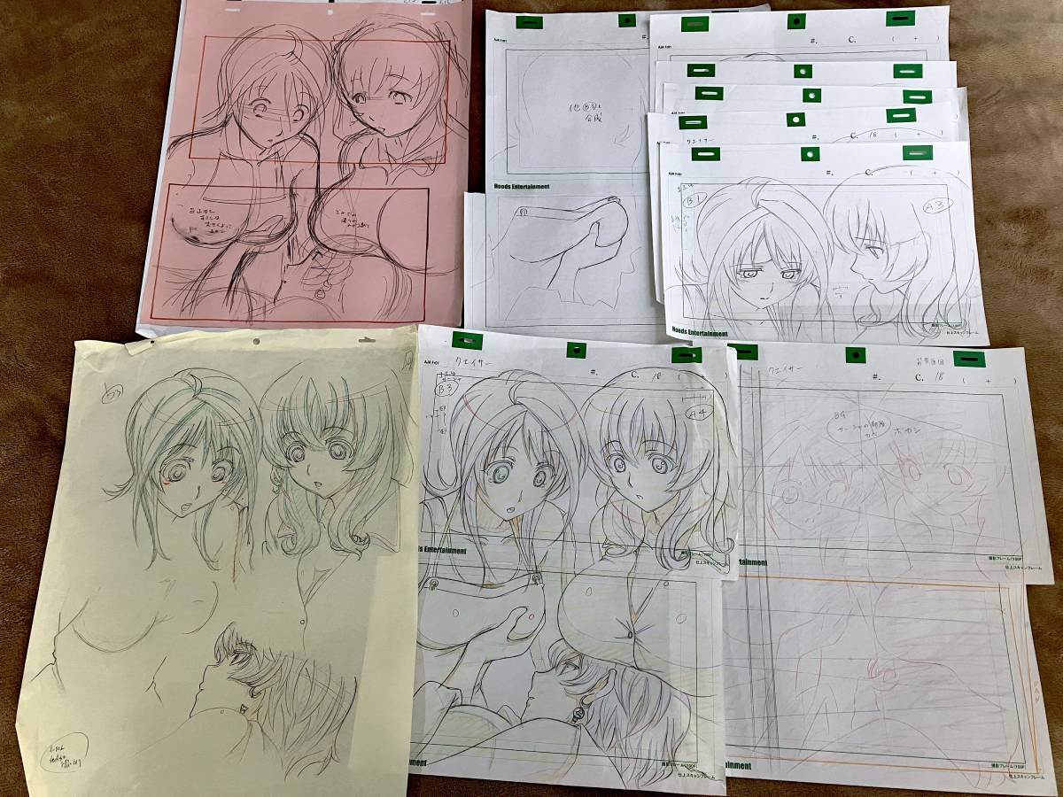 目立った傷や汚れなし】聖痕のクェイサー 原画 40枚セット ／Genga
