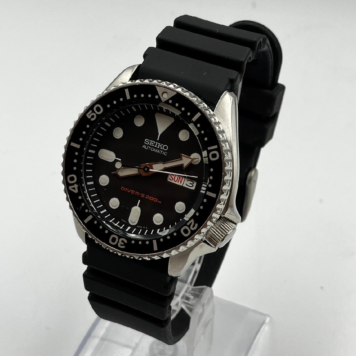 SEIKO セイコー ブラックボーイ 自動巻き ラバーベルト SEIKO DIVER´S セイコー ダイバーズ 200M防水 7S26-0020 自動巻き