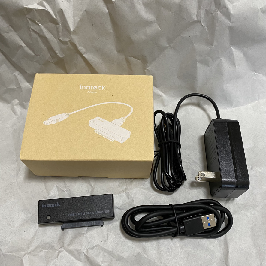 【傷や汚れあり】Inateck SATAUSB3.0変換ケーブル 2.5インチ／3.5インチHDD／SSD用SATA変換アダプタの落札情報