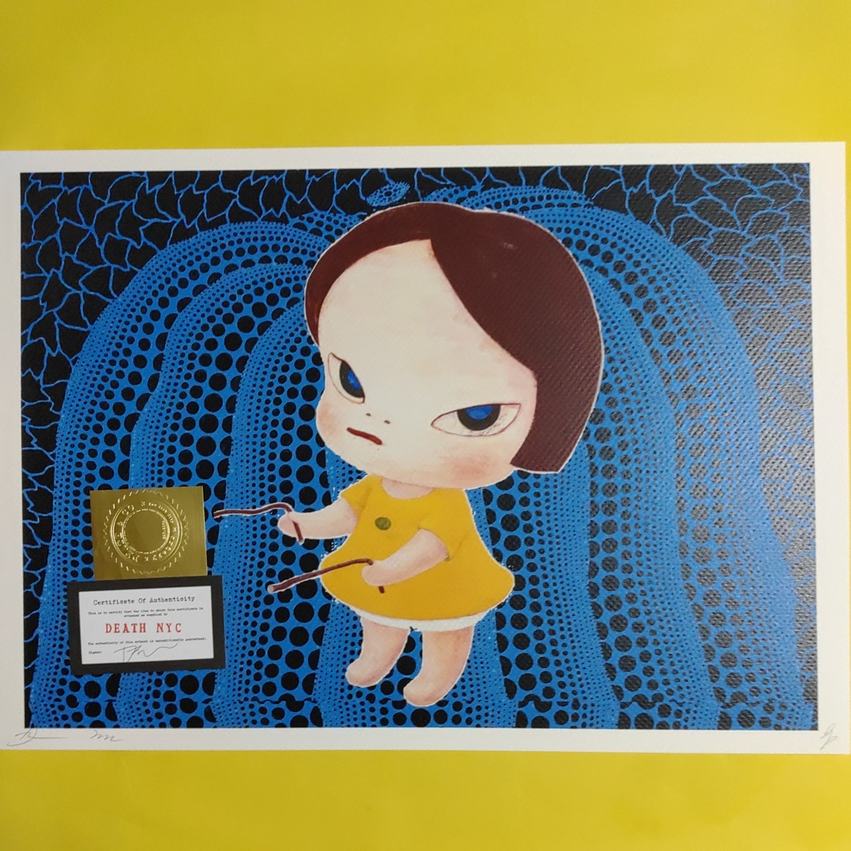 DEATH NYC 世界限定100枚 アートポスター 奈良美智22 Yahoo!オークション -「death nyc 世界限定100枚 アートポスター