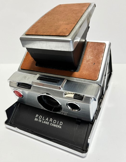 【傷や汚れあり】★実用品★ POLAROID ポラロイド カメラ SX70 LAND CAMERA 専用カートリッジつき★動作確認済★の落札