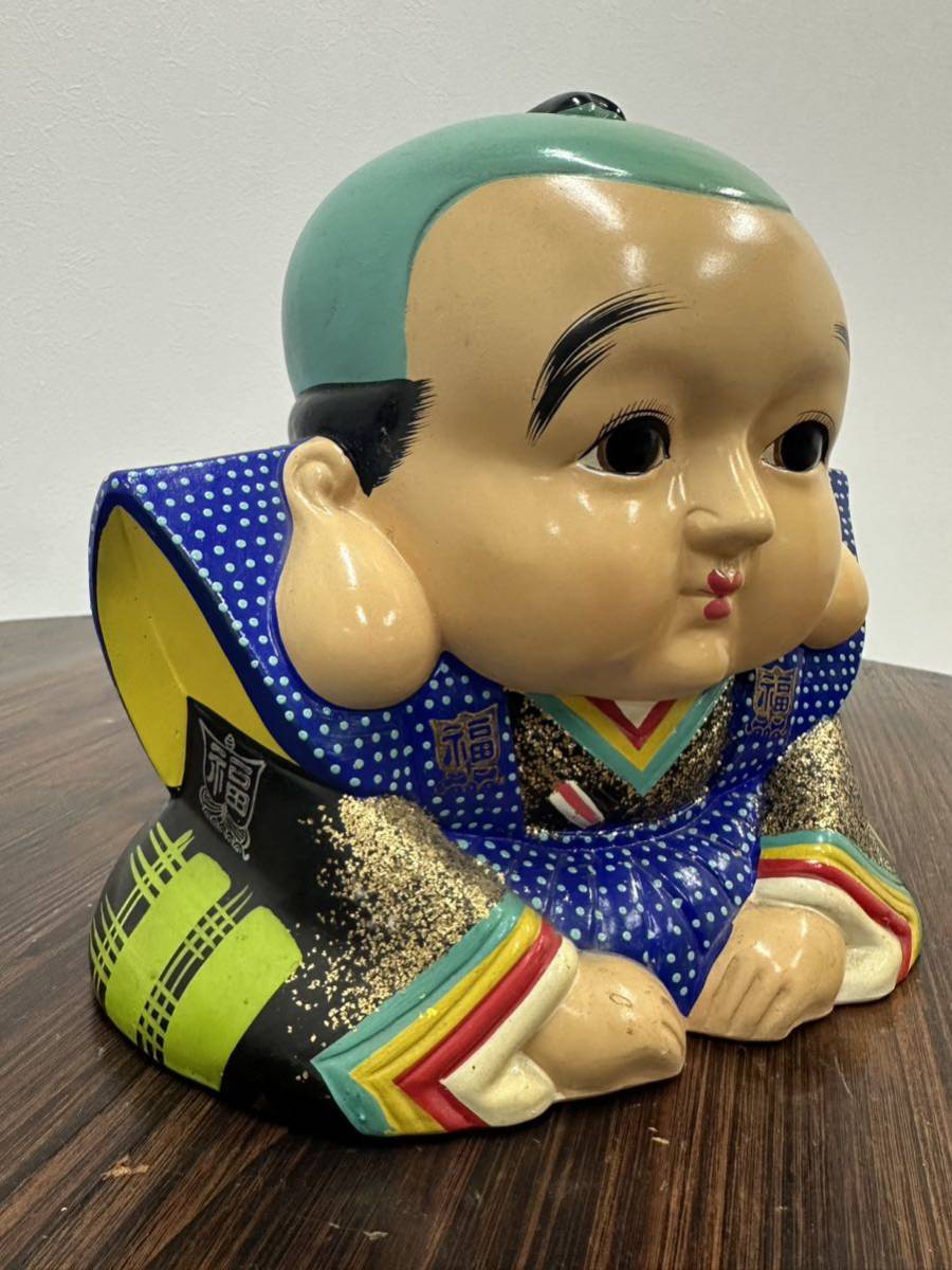検索例) 商売繁盛 福助 昭和レトロ 土人形 福助人形 縁起物