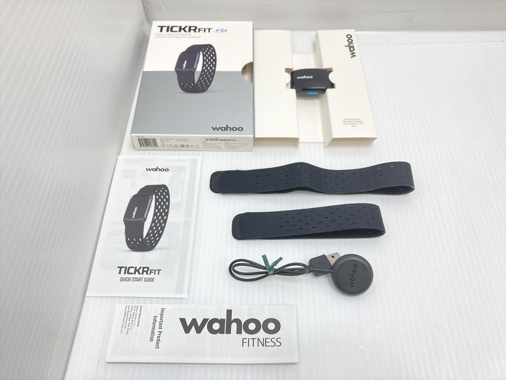 【やや傷や汚れあり】下松)WAHOO ワフー TICKR FIT ティッカーフィット ハートレートセンサー 心拍計アームバンド ★