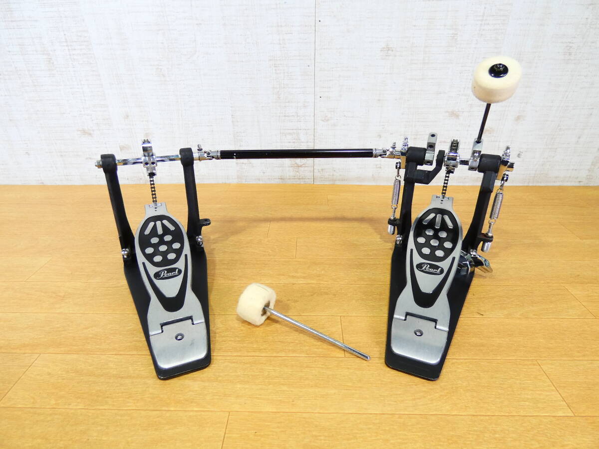 Pearl P122TW ドラム ツインペダル ケース付き 中古