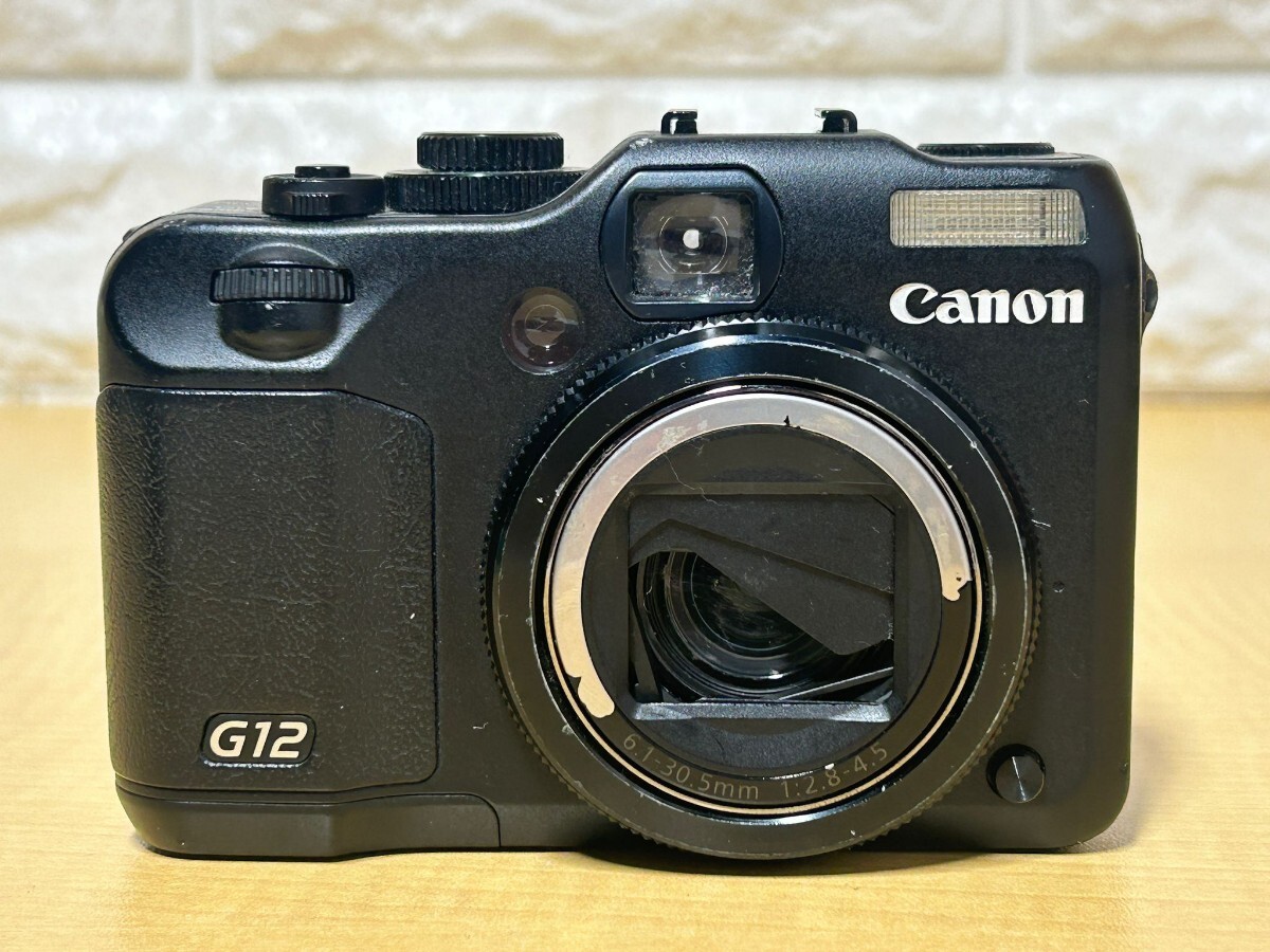 【目立った傷や汚れなし】CANON／ キヤノン デジタルカメラ Power Shot G12 PC1564 7.4V 日本製 ジャンク!の落札