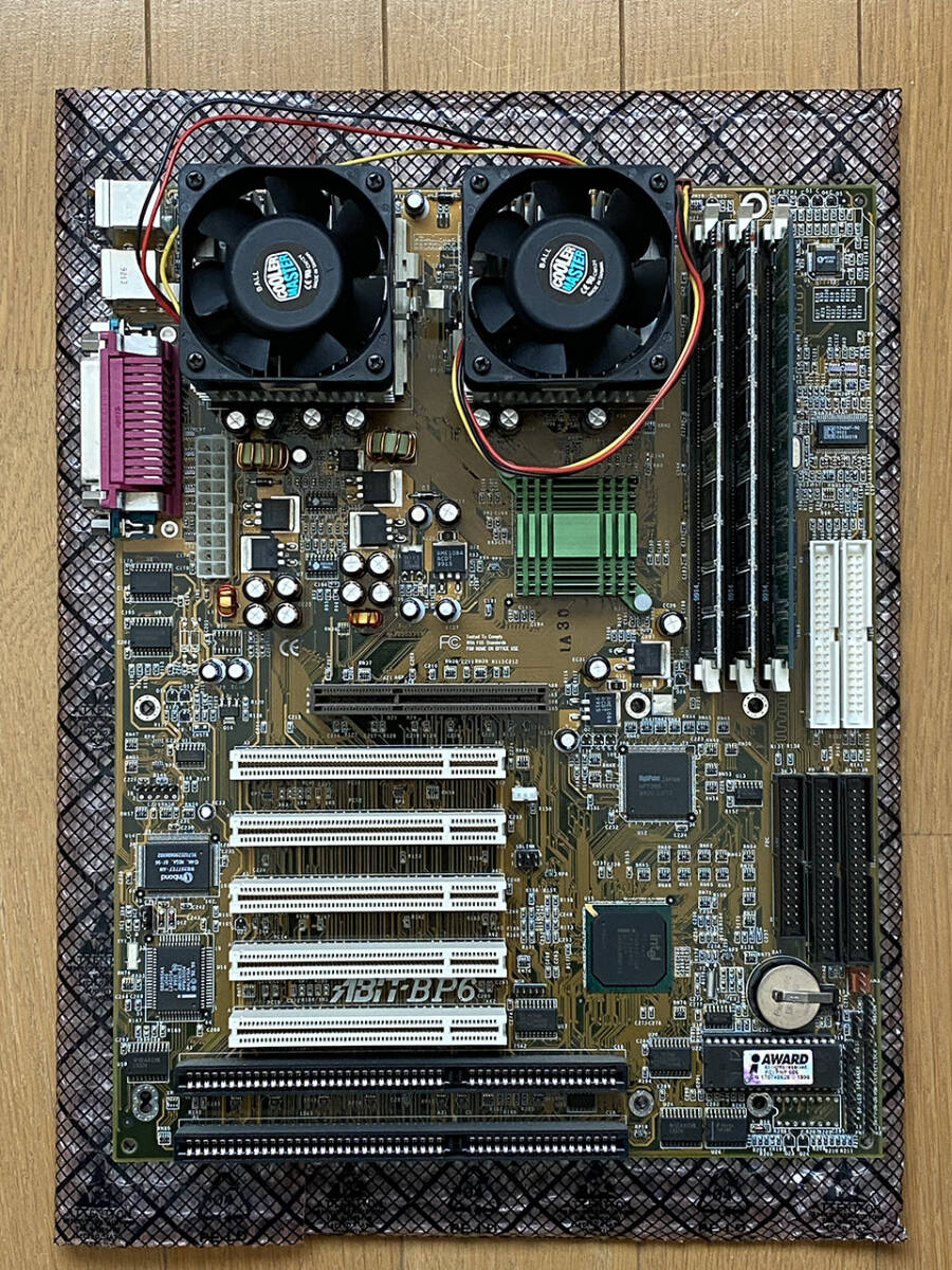 目立った傷や汚れなし】【送料込】ABIT BP6 Socket370 Dual 440BX