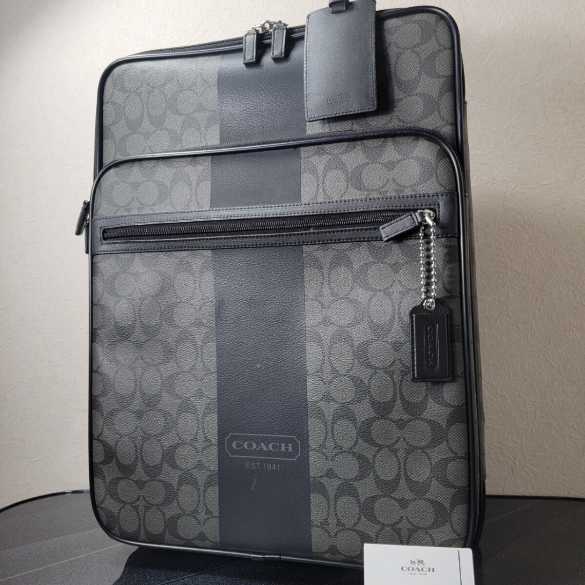 美品コーチ COACH バッグ F77280 スーツケース キャリーバッグ