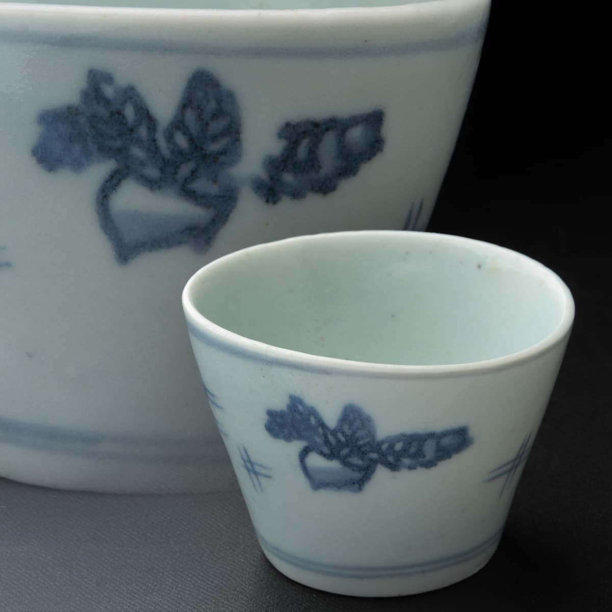 初期伊万里井桁文蕎麦猪口杯