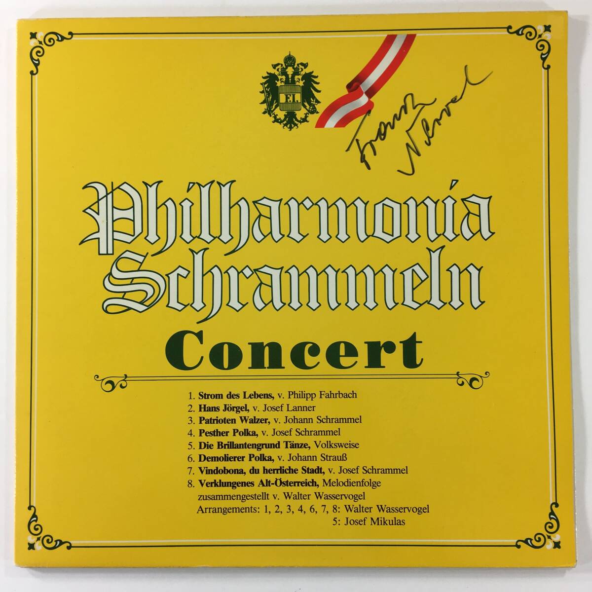 【やや傷や汚れあり】長岡鉄男 外盤A級セレクション NO.103 フィルハルモニア・シュランメルン・コンサート 『デッド録音の白眉壮絶に切込む