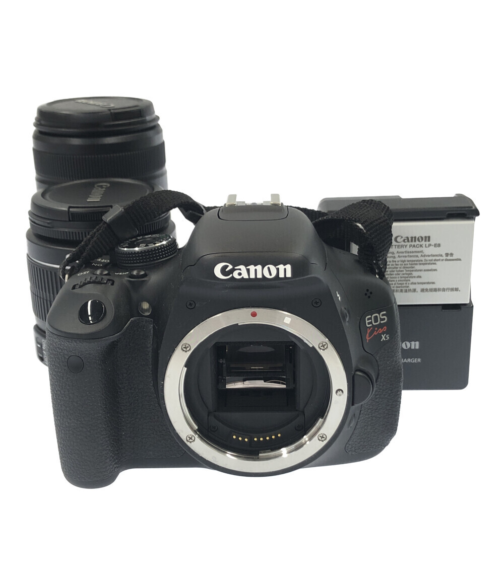 訳あり【Canon EOS Kiss X5 ダブルレンズセット】 一眼レフカメラ