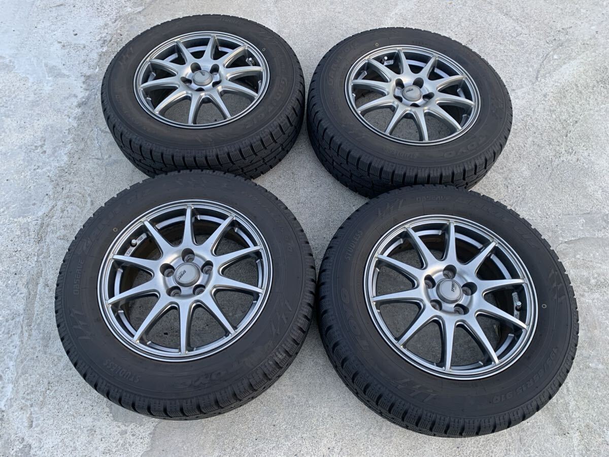 4本セット195/65R15 インセット45 P.C.D100