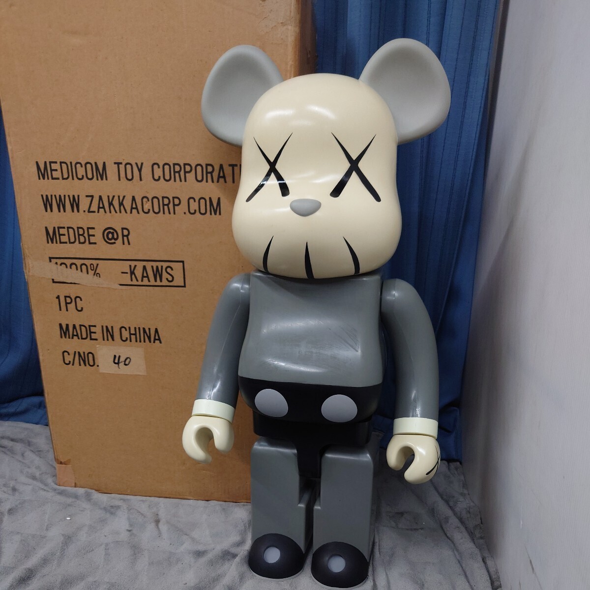 新品】BE@RBRICK KAWS 1000% ベアブリック メディコムトイ（100