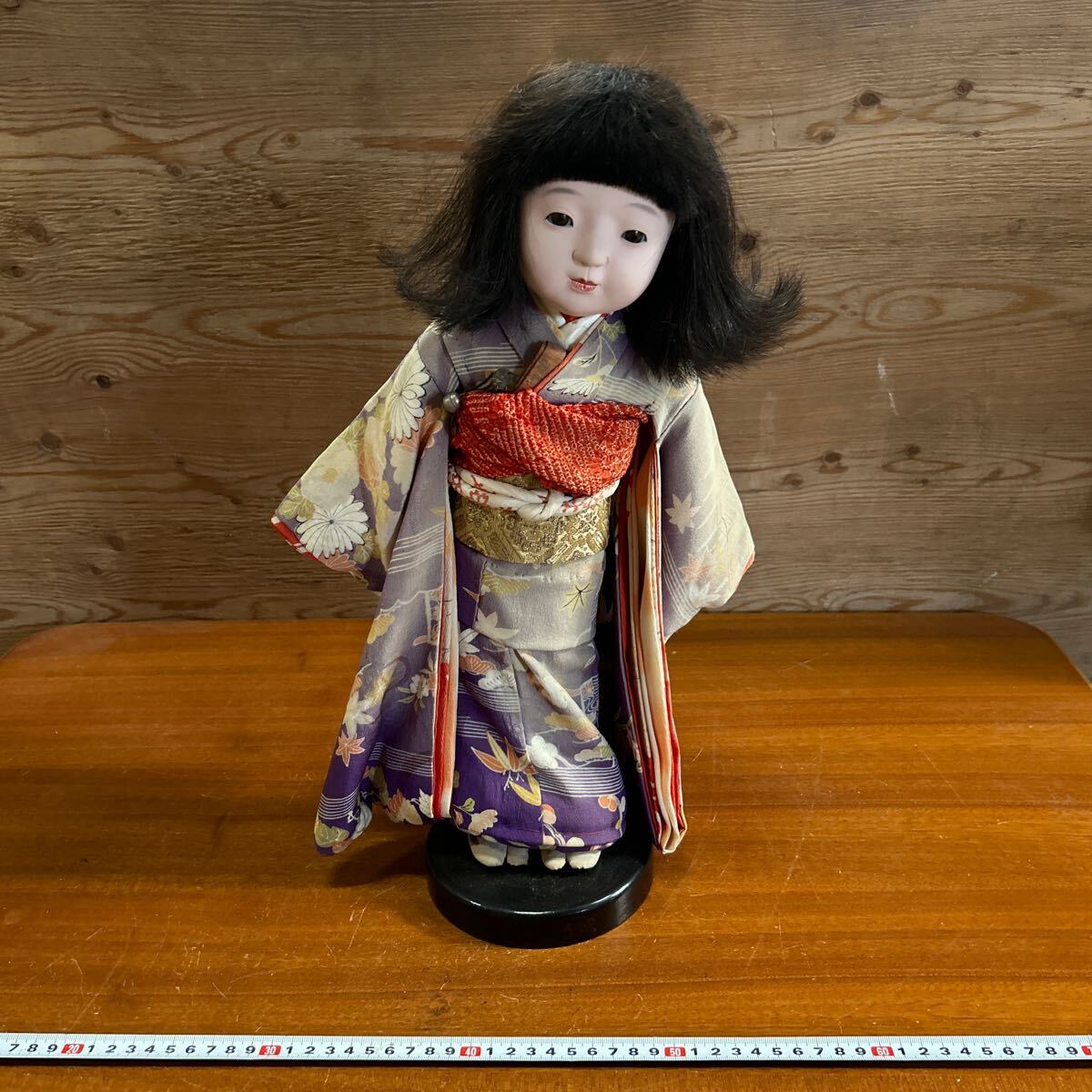 市松人形着物 古布手縫い3