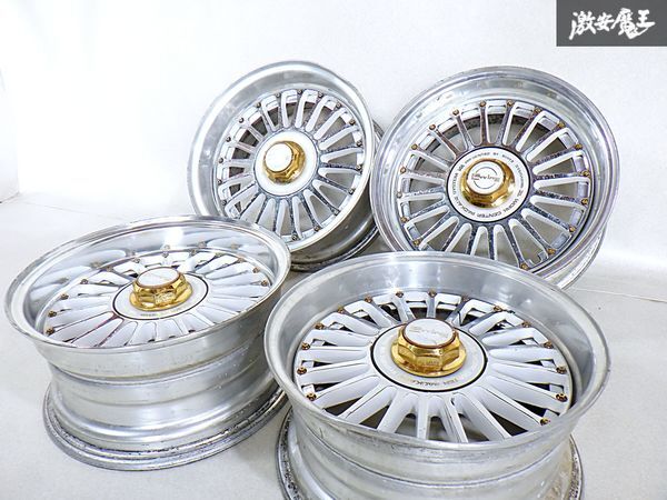 4枚WORK ワークEWING WINNER 起きろ Equip17×8/8.5金銀