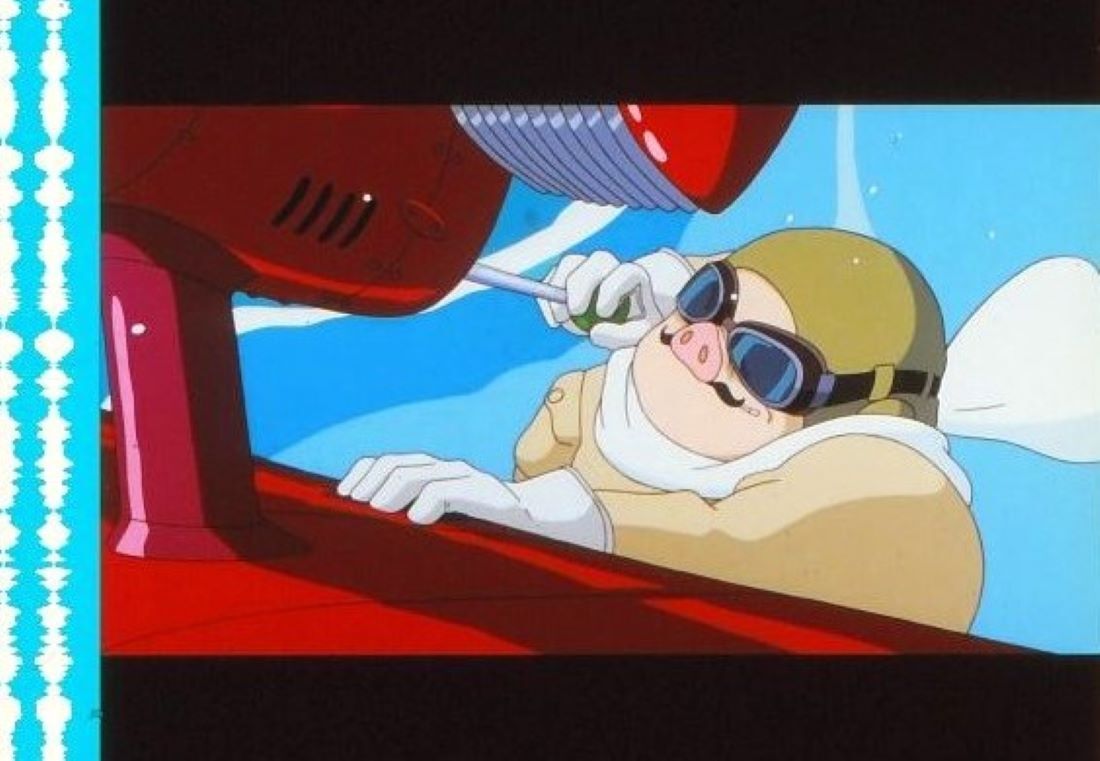 GHIBLI ジブリ Porco Rosso ポルコロッソ watch レア(希少☆紅 GHIBLI ジブリ Porco Rosso ポルコロッソ watch レア(希少☆紅