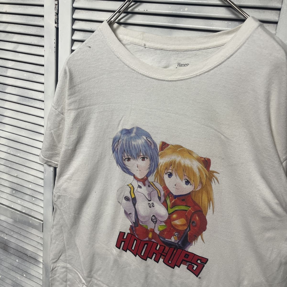 HOOK-UPS エヴァンゲリオンtシャツ 綾波レイ&アスカ エロTシャツ