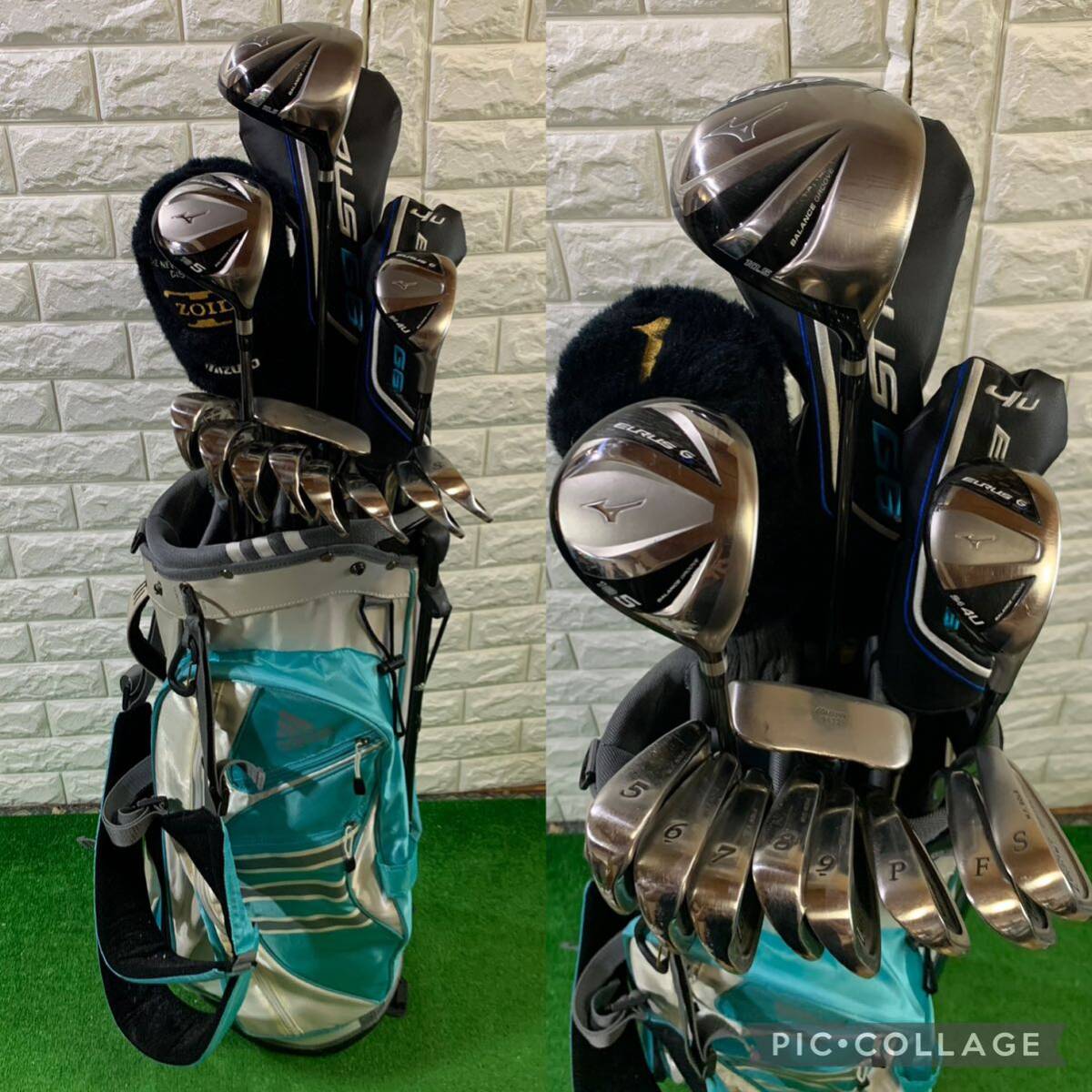 ミズノ メンズゴルフセット EURUS G6 キャディバッグ付き ミズノ