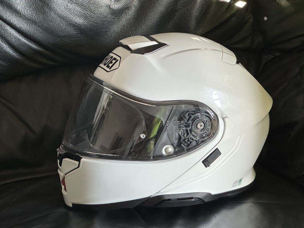 SHOEIヘルメット NEOTEC XLサイズ ルミナスホワイト？ 中古美品