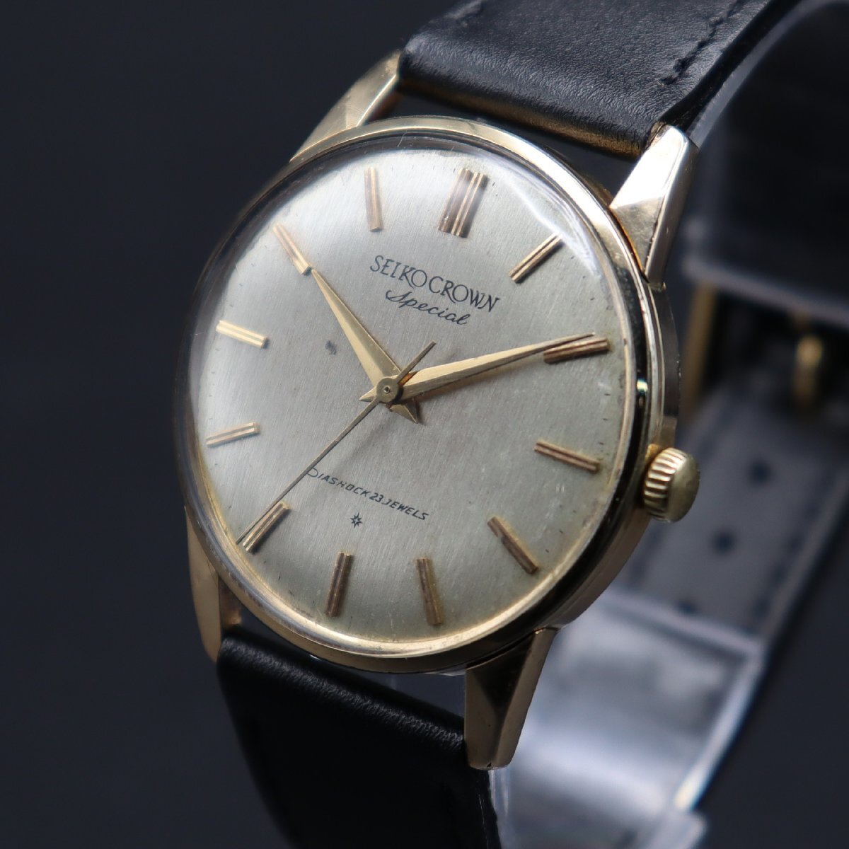 SEIKO- CROWN- SPECIAL 23石手巻きO・H済み ※ SEIKO CROWN Special