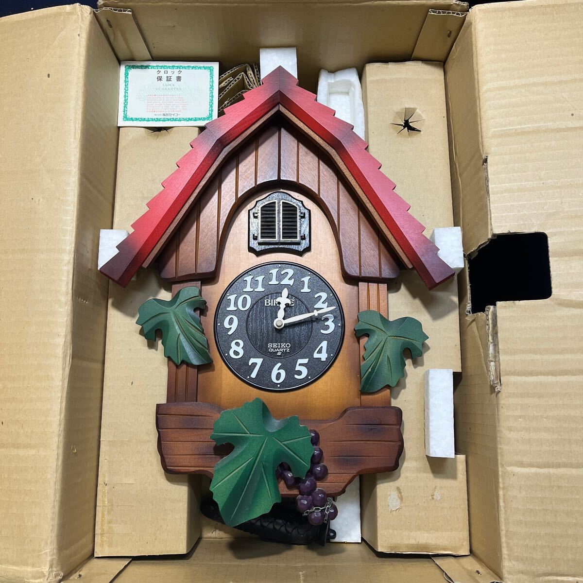 SEIKO BIRDIE PB312B 掛時計 鳩時計 クオーツクロック 01 21-332758-14