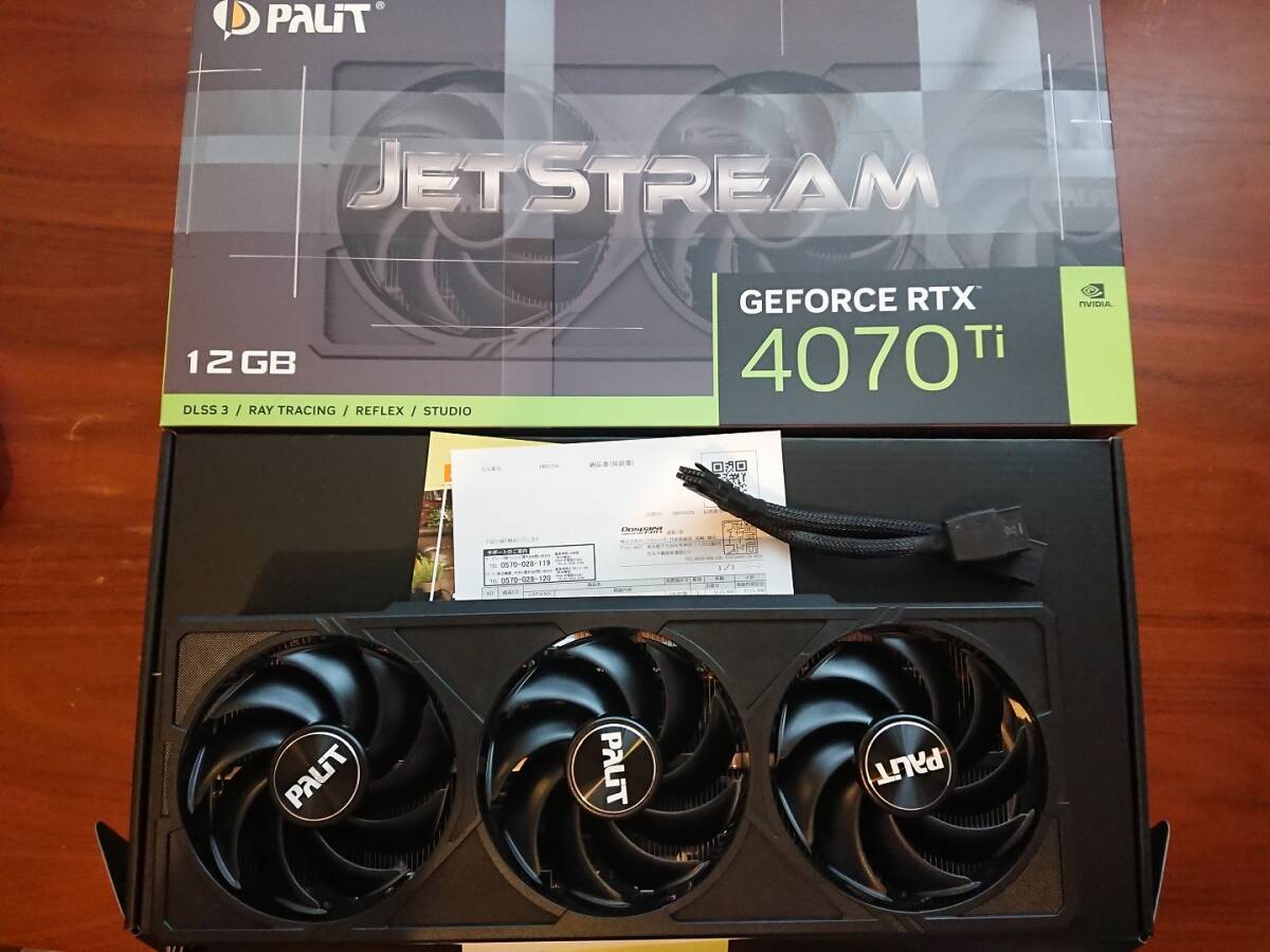 保証書付き】GeForce RTX 4060 Ti JetStream 16G 未使用に近い】Palit