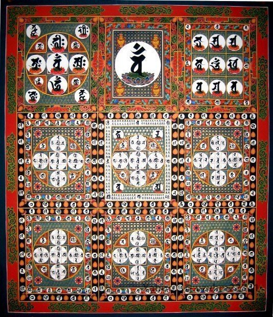 瞑想等に！世界遺産東寺　国宝曼荼羅図（金剛界・胎蔵界）　複写2種セット 瞑想等に！世界遺産東寺 国宝曼荼羅図（金剛界・胎蔵界） 複写2