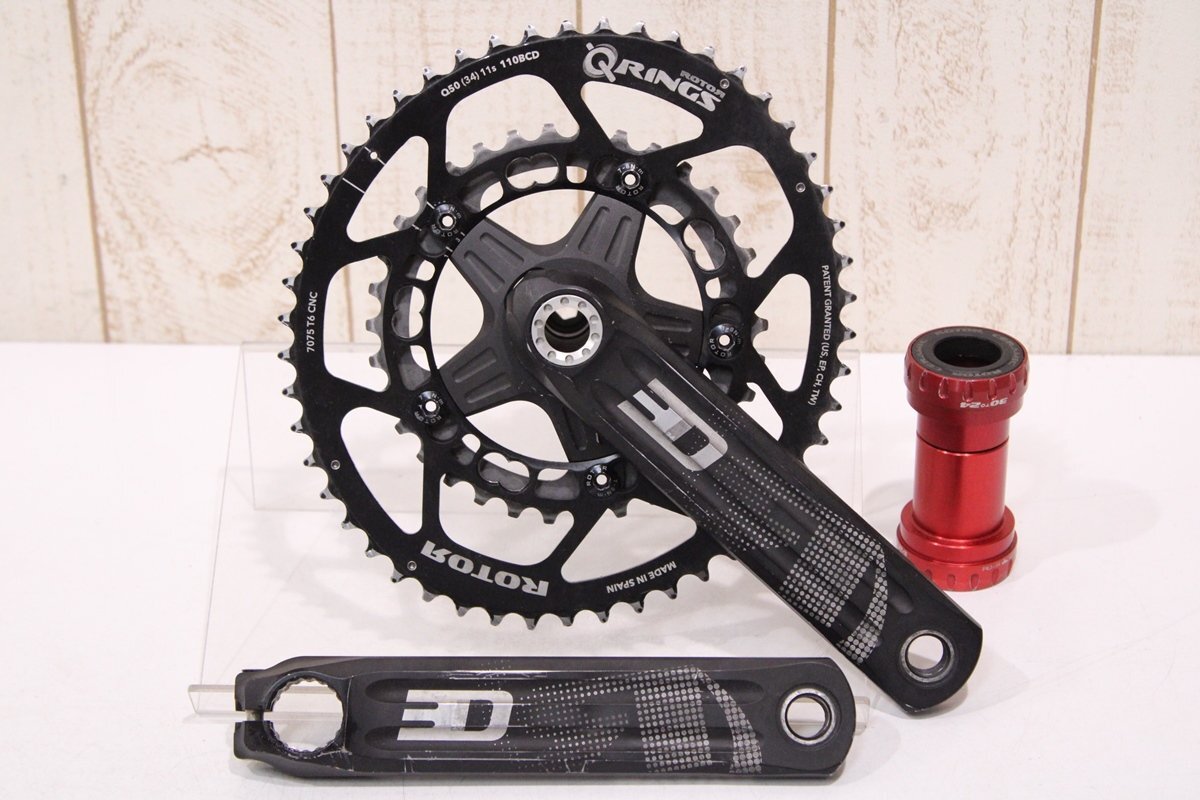 ☆SRAM スラム RED22 165mm 50/34T 2x11s カーボンクランク