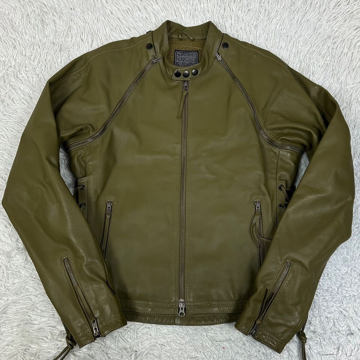 マックツールズ 希少 Sサイズ レザー シングルライダースジャケット 本 