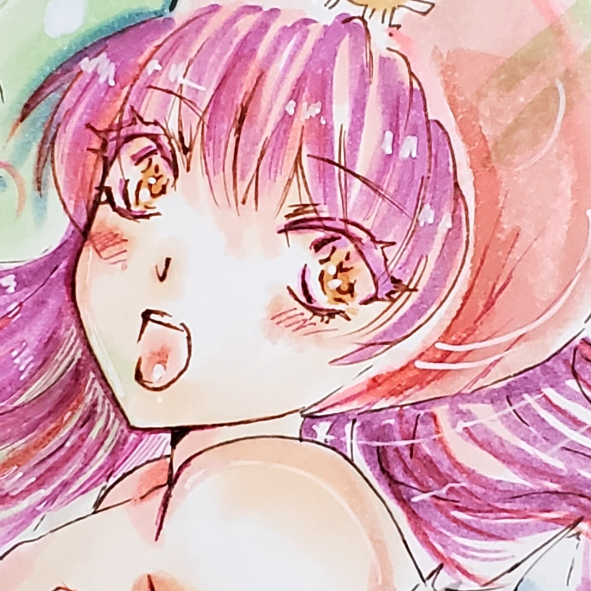 未使用】手描きイラスト ムーンブルクの王女 ラフ付き