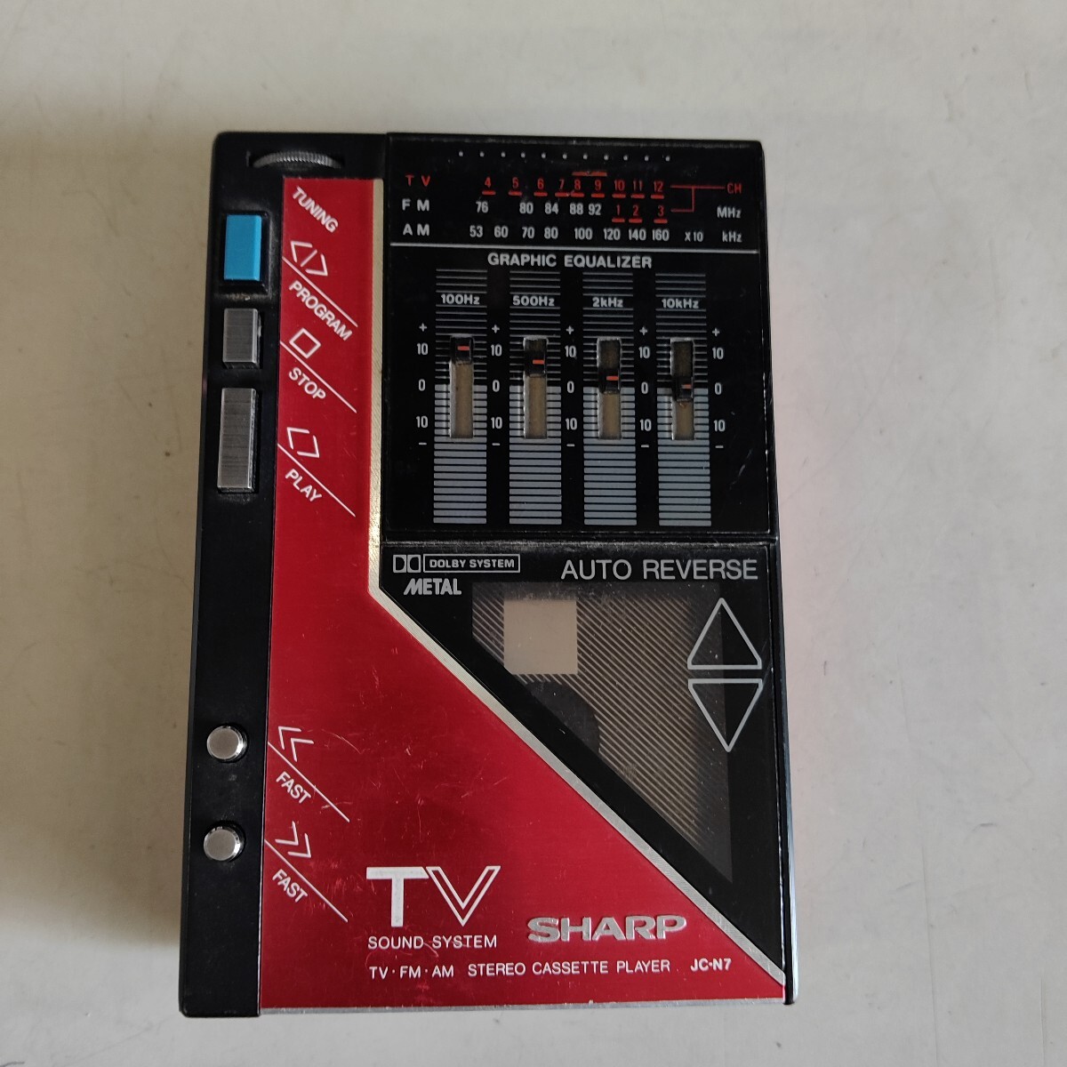 SHARP QT-95 ラジカセ FM/AMカセットプレーヤー Yahoo!オークション - SHARP QT-95 シャープ ダブルラジカセ 赤