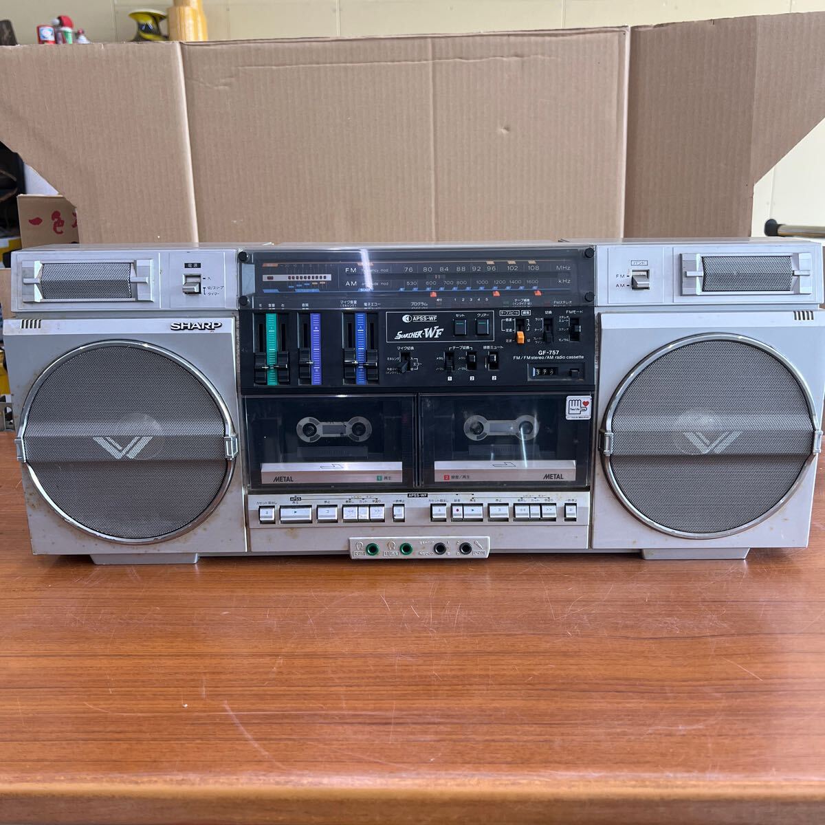 SHARP 振る舞っ シャープ ラジカセ SEARCHER-WF GF-757
