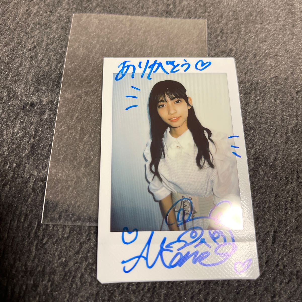 新品　西川茜　チェキ　サイン入り 未使用に近い】西川茜 直筆サイン入り 現場撮影 チェキ 2 レア アイ