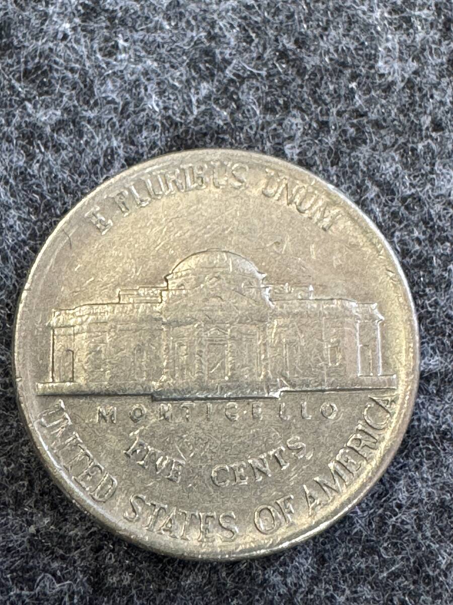 アメリカ合衆国 5セント硬貨 (ジェファーソン・ニッケル） 2007年 Dの