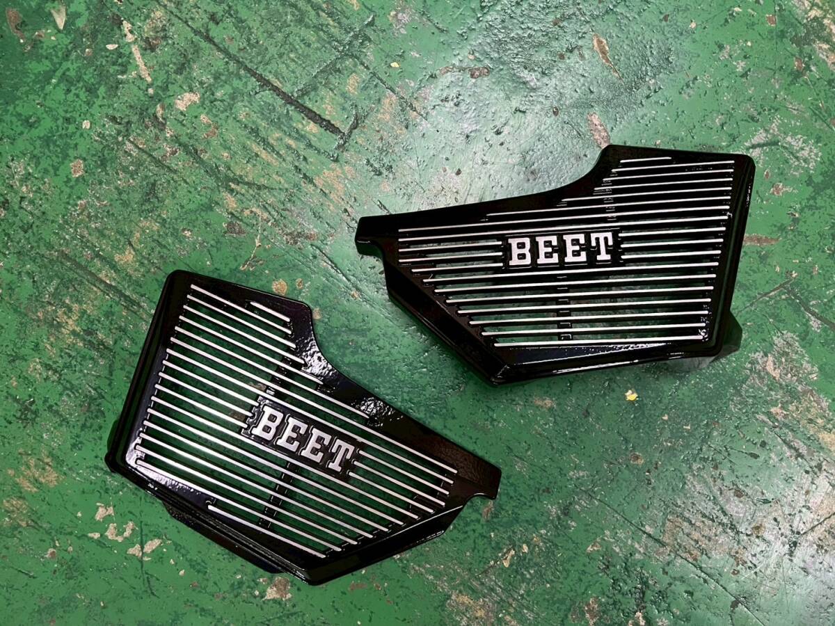 ＧＳ４００　カムカバー　と　ポイントカバー　削り黒　ロゴ/ アルフィン BEET GS400カムとポイントカバーセット黒ロゴ/ アルフィン BEET