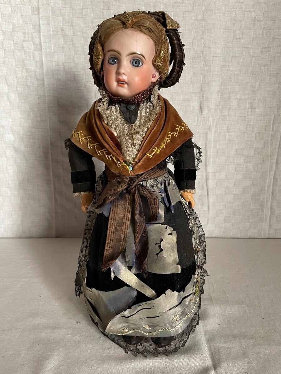 アンティーク風ドール ビスクドール 刻印あり