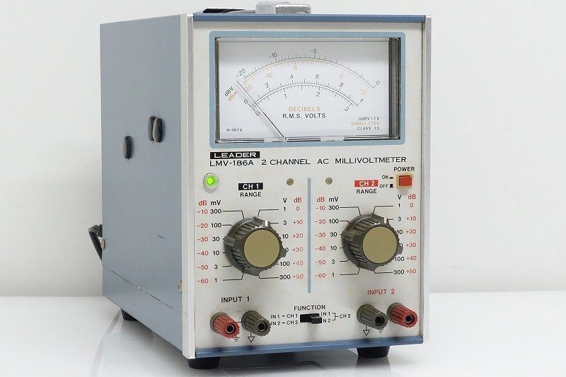 LEADER　リーダー　オーディオテスター　192A　動作品　未校正 リーダー電子「オーディオテスター192A」調整の手引き？ : 今どき