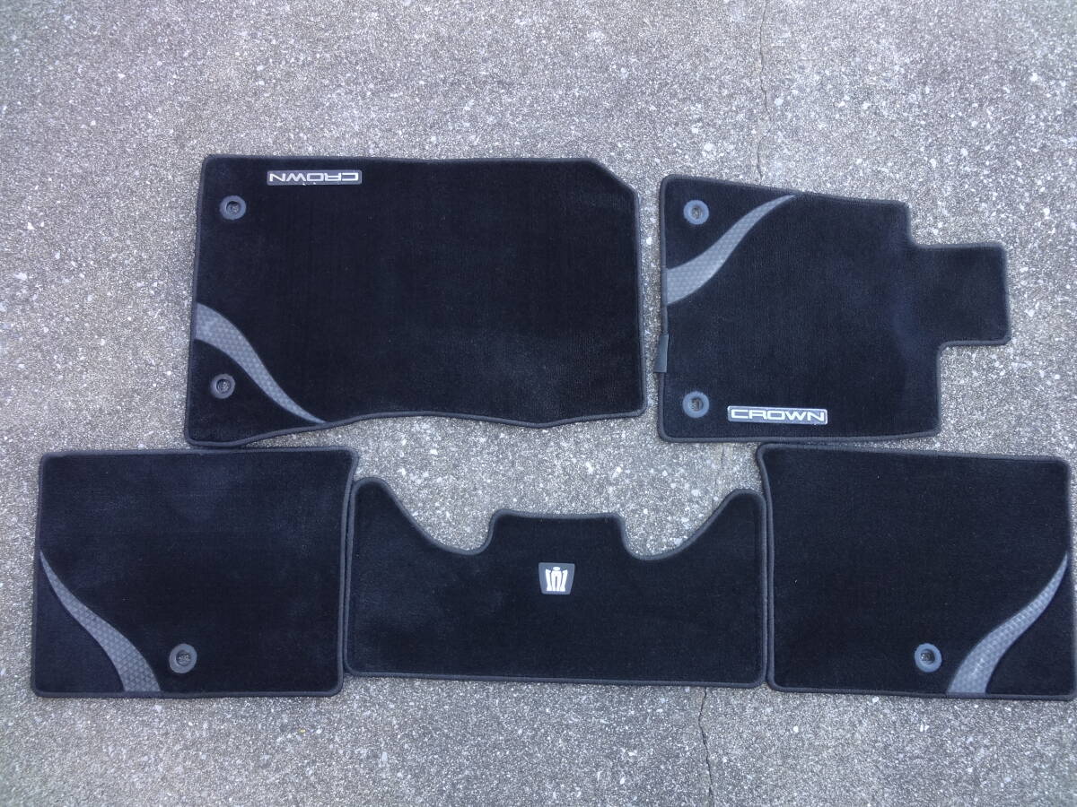 220系　トヨタクラウン　純正フロアマット　AZSH20 AZSH21 伝統工芸西陣織　美品　高級品　G-Executive　Gエグゼクティブの1番目の画像