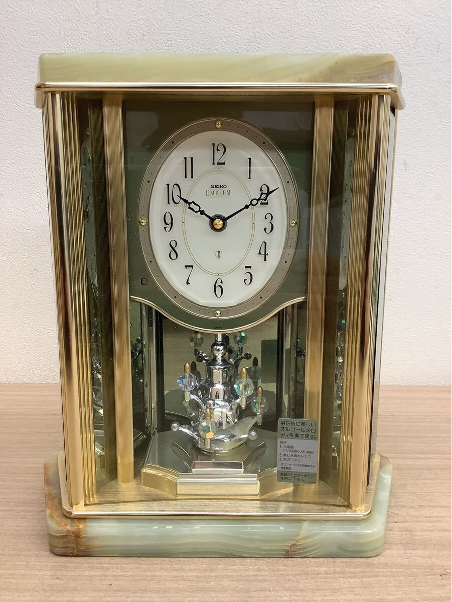 中古】SEIKO EMBLEM セイコー エンブレム 木製置時計 HW474M 電子