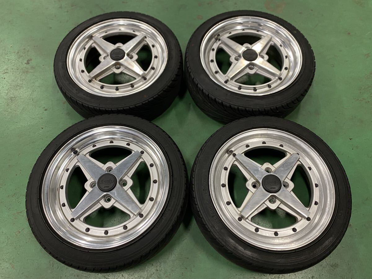ワーク エクイップ03 風 アルミ ホイール 15インチ 8J +25 4H PCD100